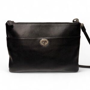 🔺SOLD🔺COACH Black leather crossbody bag
